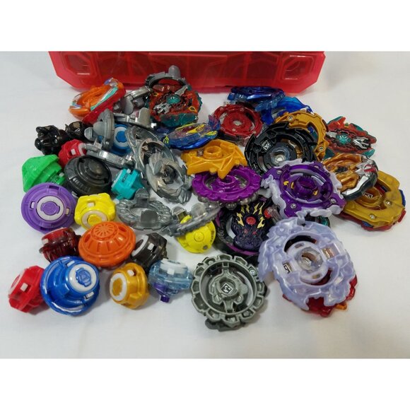 Beyblade Parts Lot 60 pieces Layers Turbo Discs Valtryek Sphinx BeyWarriors Case - Picture 5 of 16